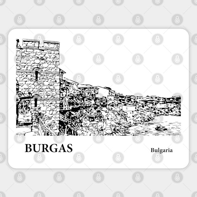 Burgas Bulgaria Magnet by Lakeric